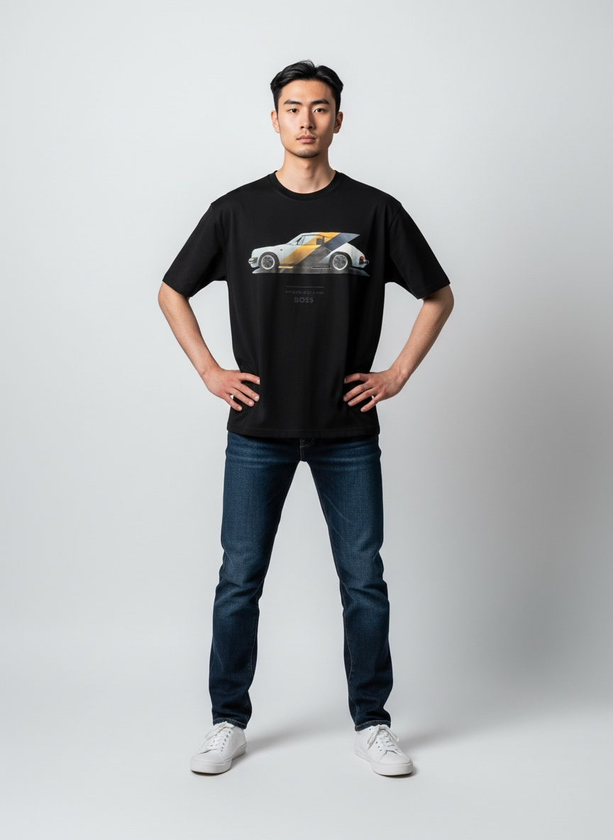 Playera boss x Porsche